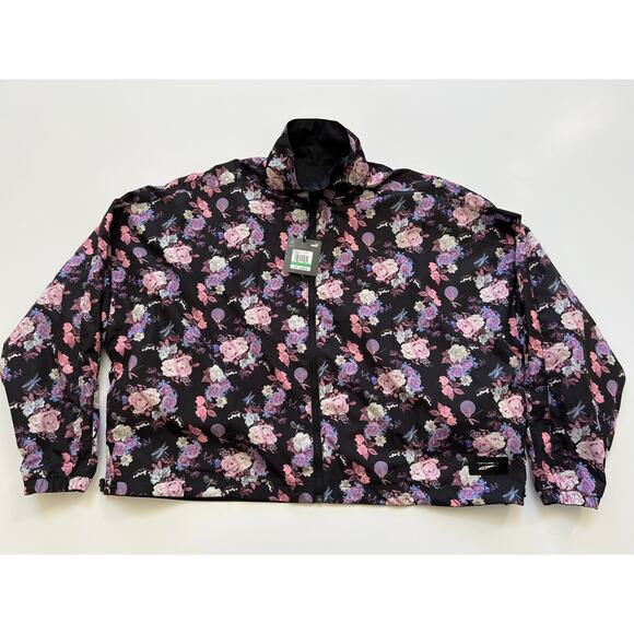 Puma Women's Tabitha Simmons Black Floral Print Reversible Jacket Size L NWT - Picture 11 of 16
